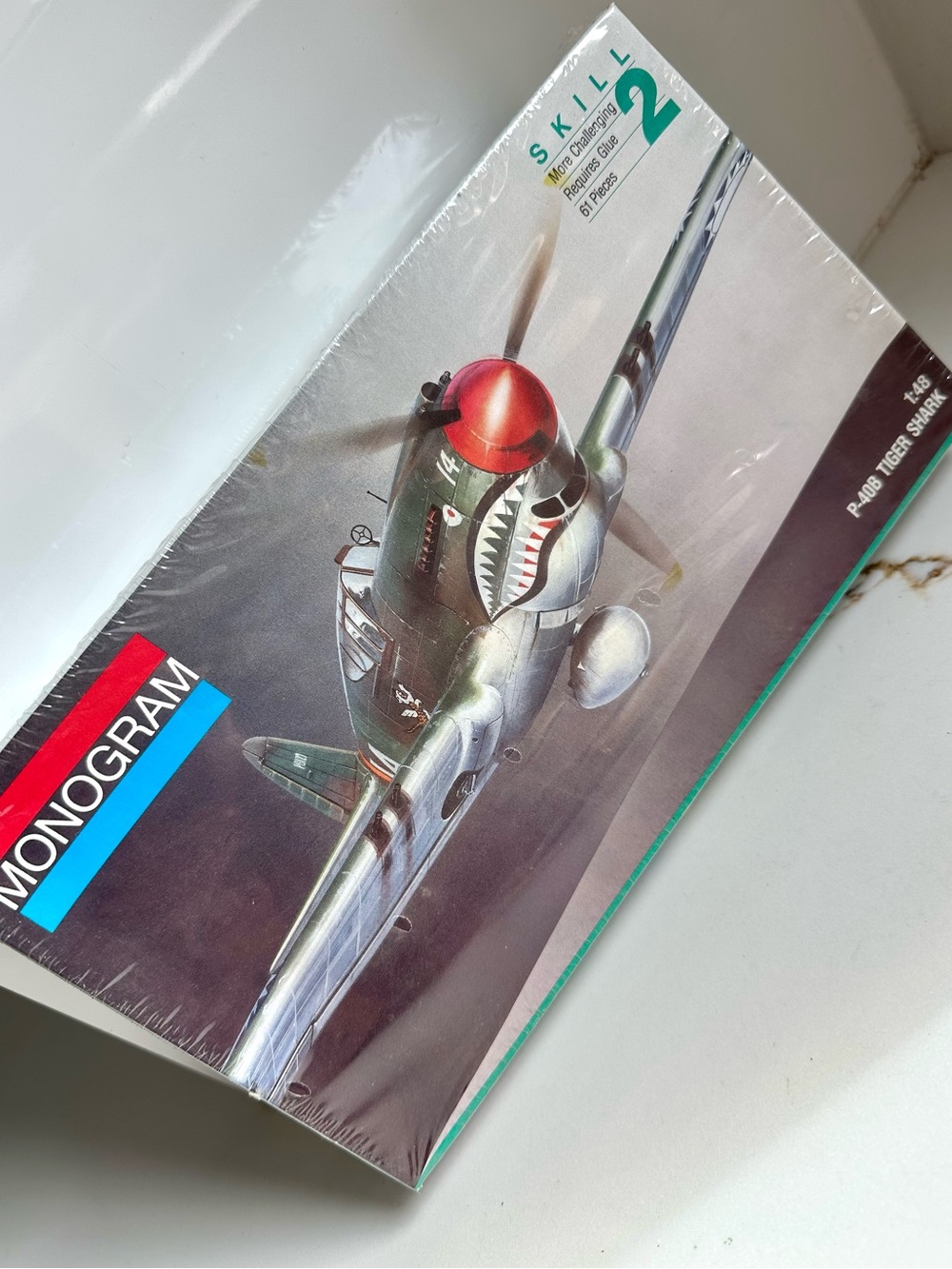 Vintage 1991 Monogram P-40B Tiger Shark 1:48 Model Kit #5209 Sealed NWT
